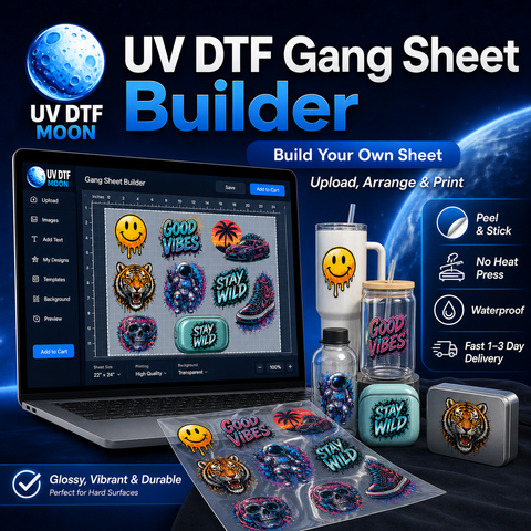 UV DTF Transfers Gang Sheet Builder